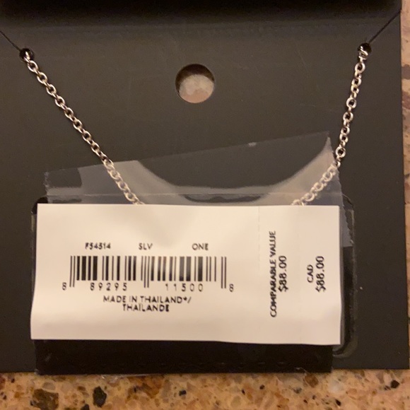 NWT Coach Open Circle Stone Strand Silver Tone Necklace - Picture 6 of 7